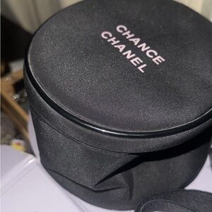 CHANEL Black and Pink Cosmetic Pouch